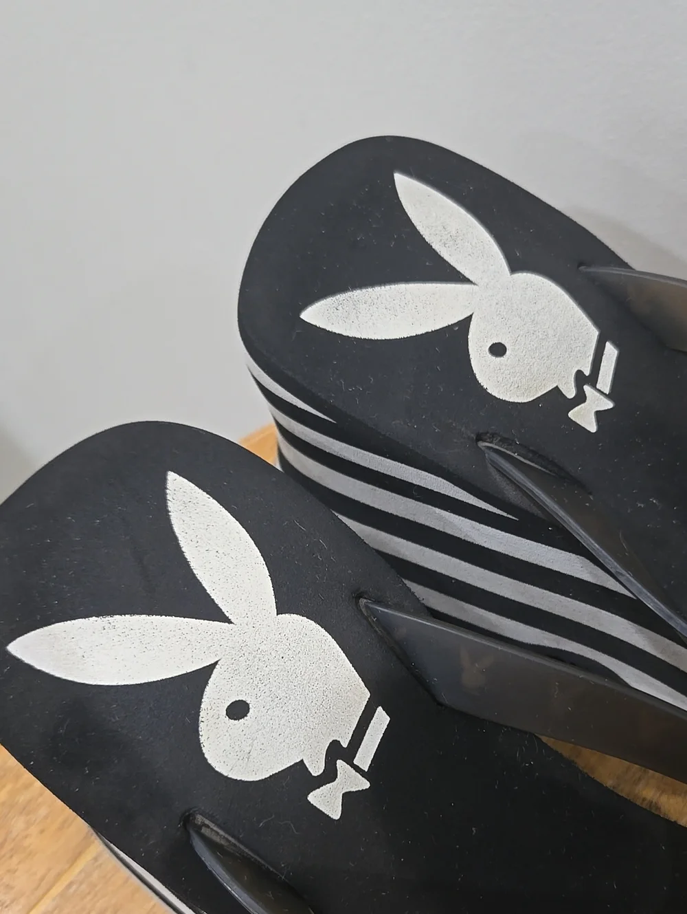 Vintage Y2K Playboy Platform Sandals Size 8